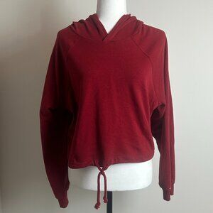 H&M Red Cropped Hoodie – Size Medium